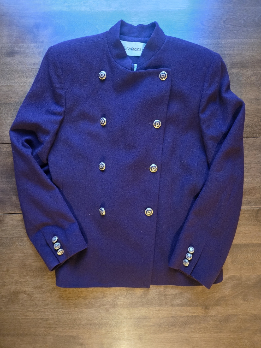 Vintage JH Collectibles Wool Military Style Blazer Jacket Women’s Size 10 Purple